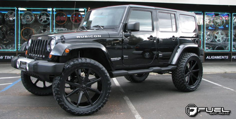 Jeep wrangler on dubs